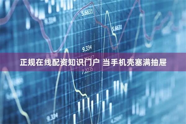 正规在线配资知识门户 当手机壳塞满抽屉